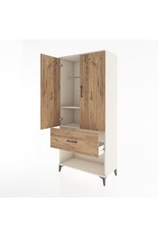 Hyperion Dolap 2 Raflı Tek Çekmeceli Tek Askılı 88x44x195 Aytaşı-Çam