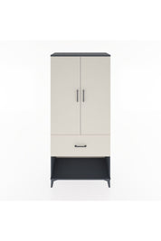 Hyperion Dolap 2 Raflı Tek Çekmeceli Tek Askılı 88x44x195 Antrasit-Aytaşı