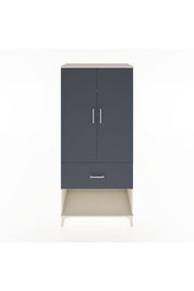 Hyperion Dolap 4 Raflı Tek Çekmeceli 2 Kapaklı 88x44x195 Aytaşı-Antrasit