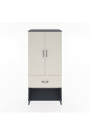 Hyperion Dolap 4 Raflı Tek Çekmeceli 2 Kapaklı 88x44x195 Antrasit-Aytaşı