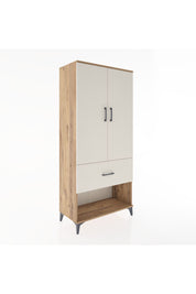 Hyperion Dolap 4 Raflı Tek Çekmeceli 2 Kapaklı 88x44x195 Çam-Aytaşı