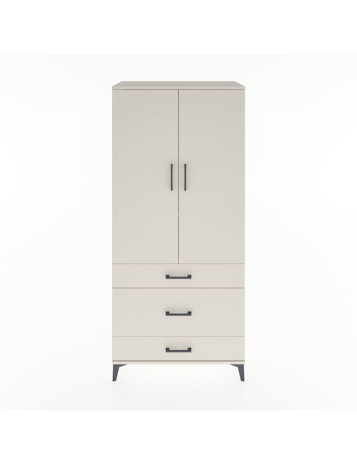 Hyperion Dolap 2 Raflı 3 Çekmeceli Tek Askılı 88x44x195 Aytaşı-Aytaşı