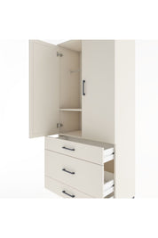 Hyperion Dolap 2 Raflı 3 Çekmeceli Tek Askılı 88x44x195 Aytaşı-Aytaşı