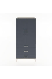 Hyperion Dolap 2 Raflı 3 Çekmeceli Tek Askılı 88x44x195 Aytaşı-Antrasit