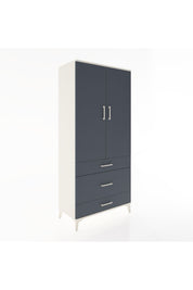 Hyperion Dolap 2 Raflı 3 Çekmeceli Tek Askılı 88x44x195 Aytaşı-Antrasit