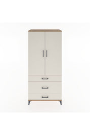 Hyperion Dolap 2 Raflı 3 Çekmeceli Tek Askılı 88x44x195 Çam-Aytaşı