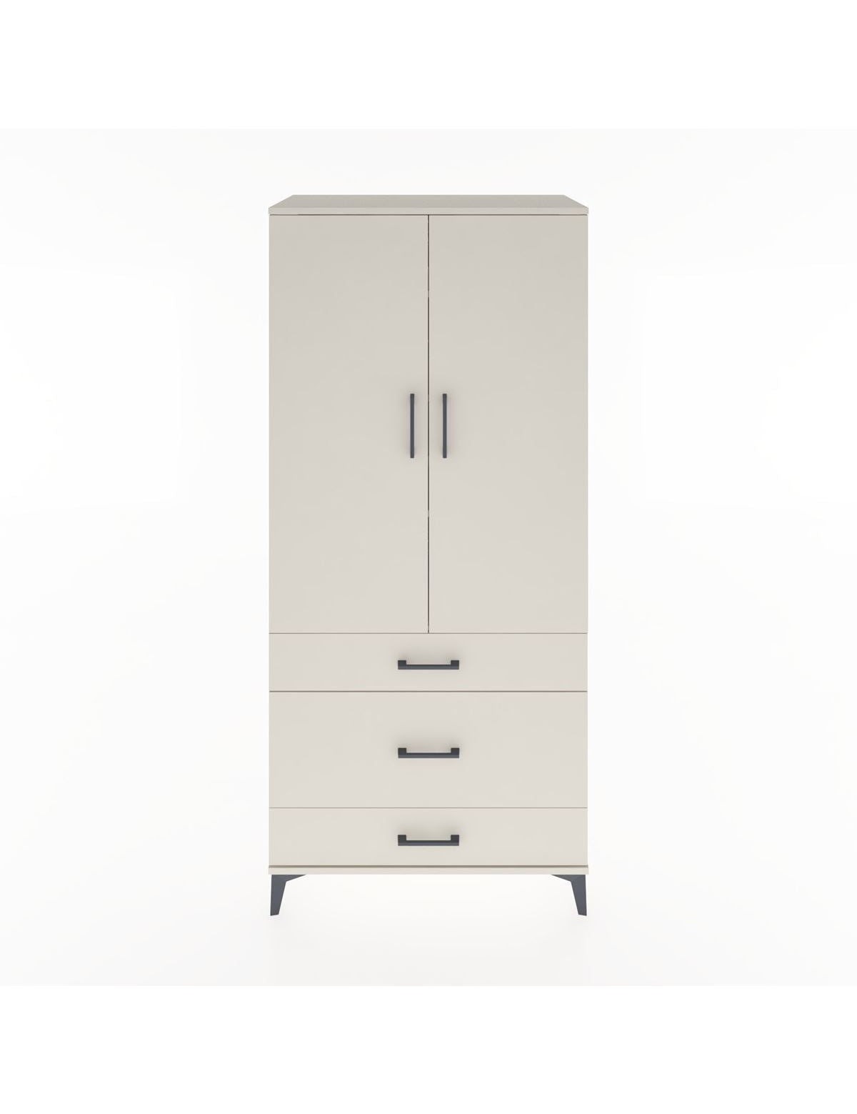 Hyperion Dolap 4 Raflı 3 Çekmeceli 2 Kapaklı 88x44x195 Aytaşı-Aytaşı