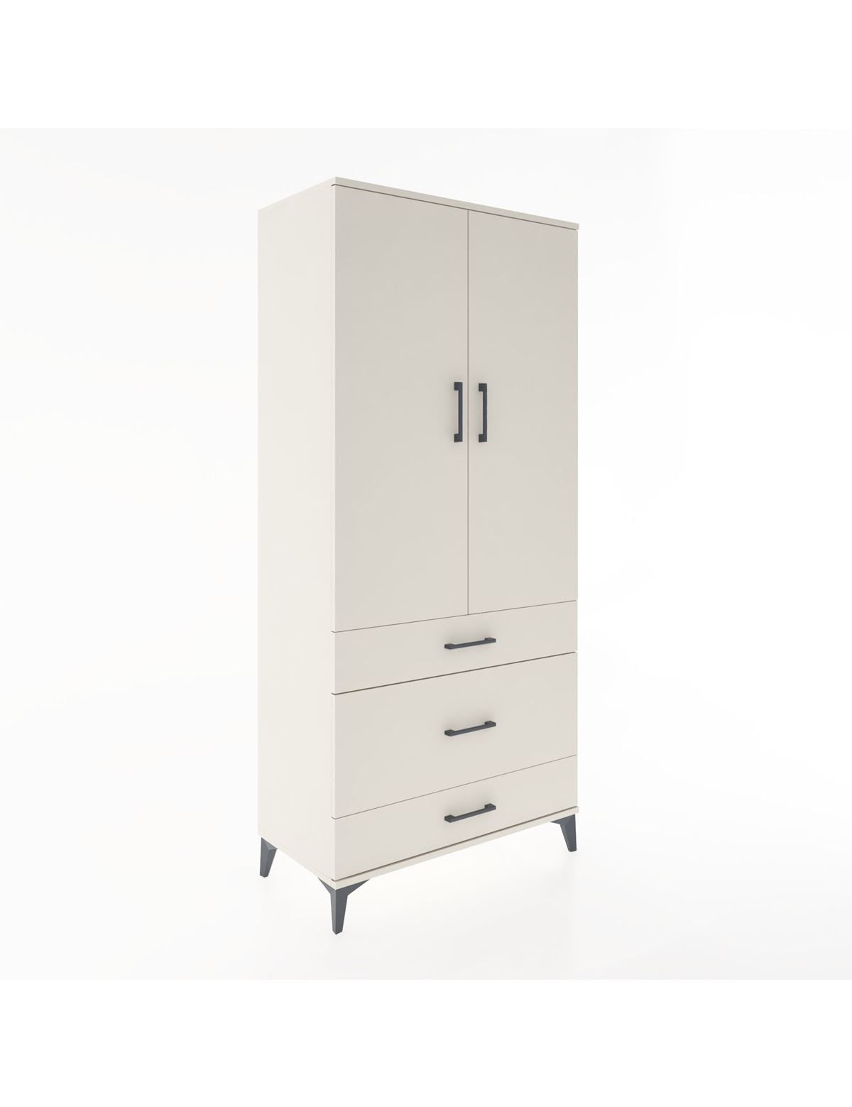 Hyperion Dolap 4 Raflı 3 Çekmeceli 2 Kapaklı 88x44x195 Aytaşı-Aytaşı