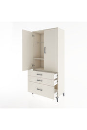 Hyperion Dolap 2 Raflı 3 Çekmeceli Tek Askılı 88x44x195 Aytaşı-Aytaşı