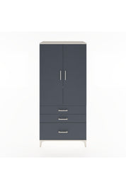 Hyperion Dolap 2 Raflı 3 Çekmeceli Tek Askılı 88x44x195 Aytaşı-Antrasit