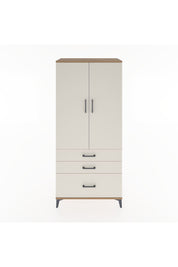 Hyperion Dolap 2 Raflı 3 Çekmeceli Tek Askılı 88x44x195 Çam-Aytaşı