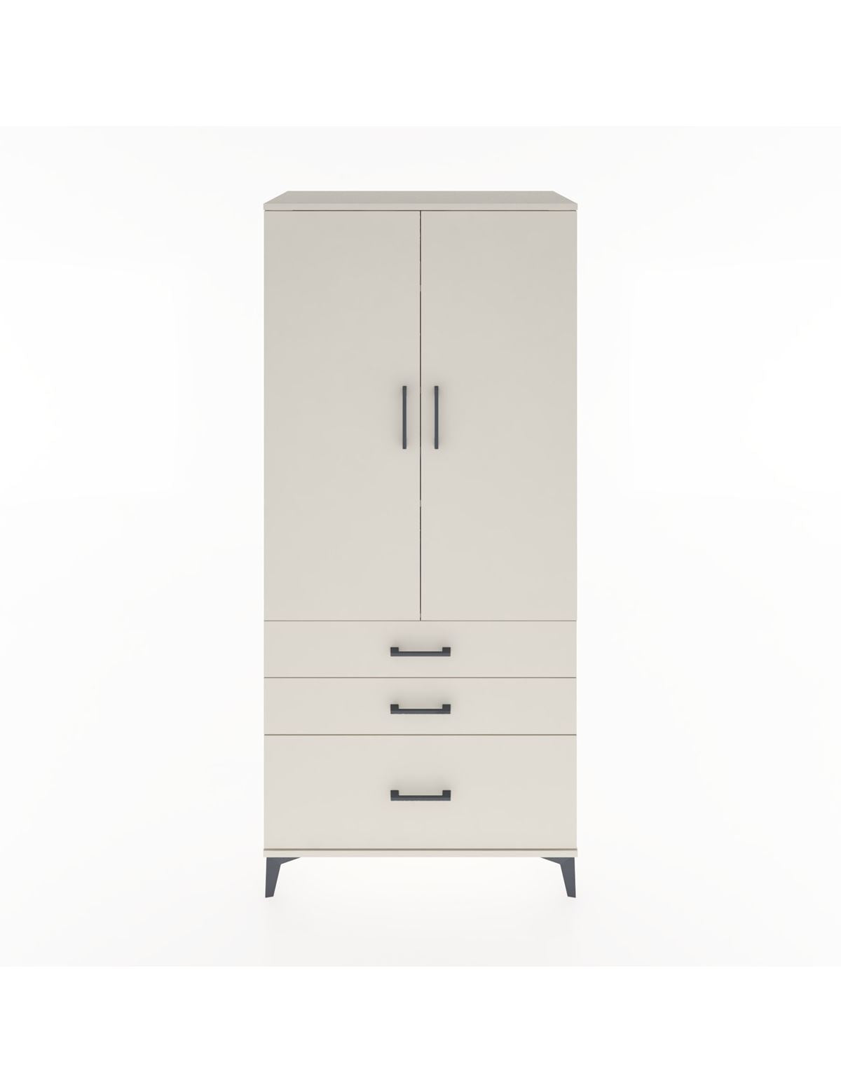 Hyperion Dolap 4 Raflı 3 Çekmeceli 2 Kapaklı 88x44x195 Aytaşı-Aytaşı