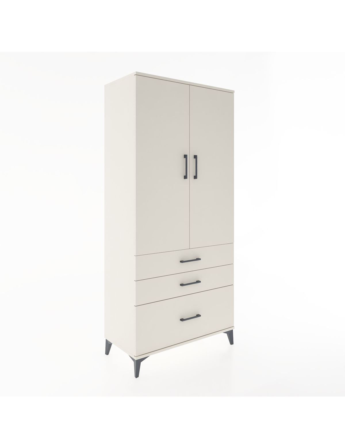 Hyperion Dolap 4 Raflı 3 Çekmeceli 2 Kapaklı 88x44x195 Aytaşı-Aytaşı