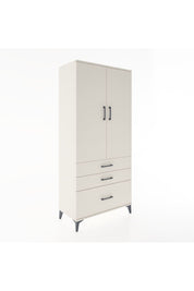 Hyperion Dolap 4 Raflı 3 Çekmeceli 2 Kapaklı 88x44x195 Aytaşı-Aytaşı