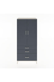 Hyperion Dolap 4 Raflı 3 Çekmeceli 2 Kapaklı 88x44x195 Aytaşı-Antrasit