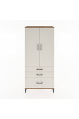 Hyperion Dolap 4 Raflı 3 Çekmeceli 2 Kapaklı 88x44x195