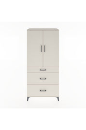 Hyperion Dolap Tek Raflı 3 Çekmeceli Tek Askılı 88x44x195 Aytaşı-Aytaşı