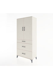 Hyperion Dolap Tek Raflı 3 Çekmeceli Tek Askılı 88x44x195 Aytaşı-Aytaşı