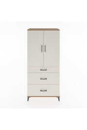 Hyperion Dolap Tek Raflı 3 Çekmeceli Tek Askılı 88x44x195 Çam-Aytaşı