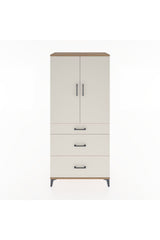 Hyperion Dolap Tek Raflı 3 Çekmeceli Tek Askılı 88x44x195