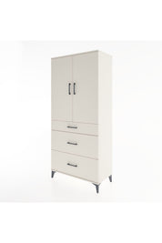 Hyperion Dolap 3 Raflı 3 Çekmeceli 2 Kapaklı 88x44x195 Aytaşı-Aytaşı