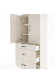 Hyperion Dolap 3 Raflı 3 Çekmeceli 2 Kapaklı 88x44x195 Aytaşı-Aytaşı