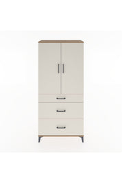 Hyperion Dolap 3 Raflı 3 Çekmeceli 2 Kapaklı 88x44x195 Çam-Aytaşı