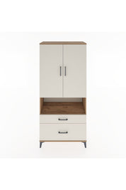 Hyperion Dolap 2 Raflı 2 Çekmeceli Tek Askılı 88x44x195 Çam-Aytaşı