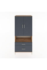 Hyperion Dolap 2 Raflı 2 Çekmeceli Tek Askılı 88x44x195