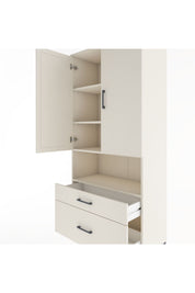 Hyperion Dolap 4 Raflı 2 Çekmeceli 2 Kapaklı 88x44x195 Aytaşı-Aytaşı