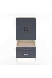 Hyperion Dolap 4 Raflı 2 Çekmeceli 2 Kapaklı 88x44x195 Aytaşı-Antrasit