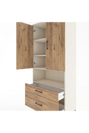 Hyperion Dolap 4 Raflı 2 Çekmeceli 2 Kapaklı 88x44x195 Aytaşı-Çam