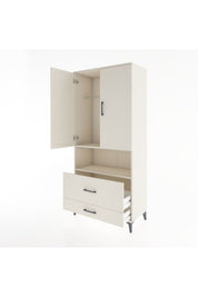 Hyperion Dolap 2 Raflı 2 Çekmeceli Tek Askılı 88x44x195 Aytaşı-Aytaşı