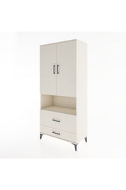 Hyperion Dolap 2 Raflı 2 Çekmeceli Tek Askılı 88x44x195 Aytaşı-Aytaşı