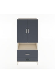 Hyperion Dolap 2 Raflı 2 Çekmeceli Tek Askılı 88x44x195 Aytaşı-Antrasit