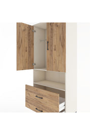 Hyperion Dolap 2 Raflı 2 Çekmeceli Tek Askılı 88x44x195 Aytaşı-Çam