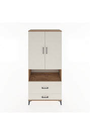 Hyperion Dolap 2 Raflı 2 Çekmeceli Tek Askılı 88x44x195 Çam-Aytaşı