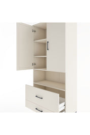 Hyperion Dolap 4 Raflı 2 Çekmeceli 2 Kapaklı 88x44x195 Aytaşı-Aytaşı