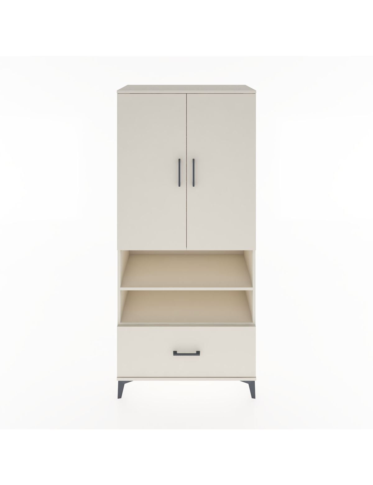Hyperion Dolap 3 Raflı Tek Çekmeceli Tek Askılı 88x44x195 Aytaşı-Aytaşı