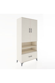 Hyperion Dolap 3 Raflı Tek Çekmeceli Tek Askılı 88x44x195 Aytaşı-Aytaşı