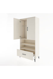 Hyperion Dolap 3 Raflı Tek Çekmeceli Tek Askılı 88x44x195 Aytaşı-Aytaşı