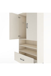 Hyperion Dolap 3 Raflı Tek Çekmeceli Tek Askılı 88x44x195 Aytaşı-Aytaşı