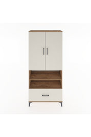 Hyperion Dolap 3 Raflı Tek Çekmeceli Tek Askılı 88x44x195 Çam-Aytaşı