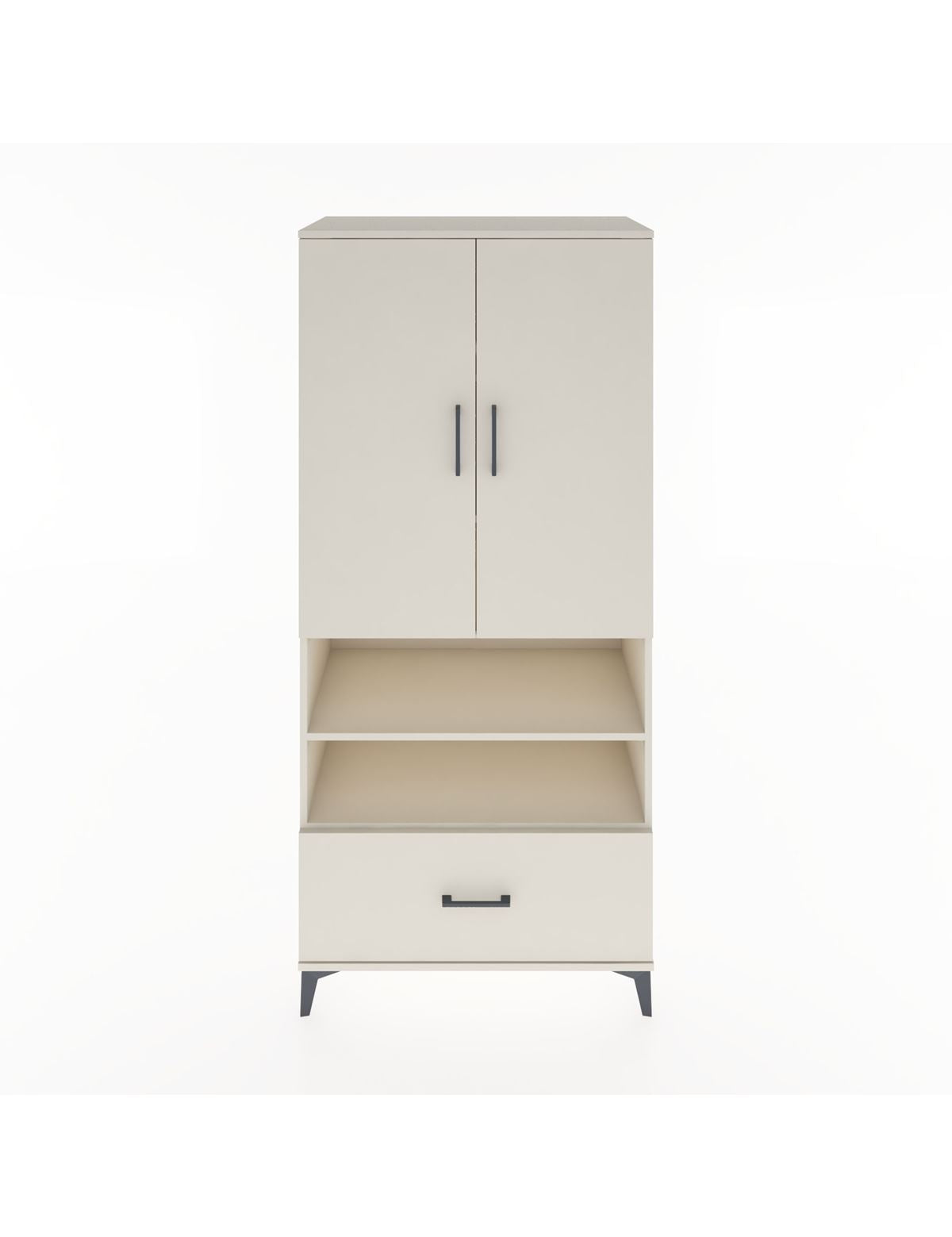 Hyperion Dolap 5 Raflı Tek Çekmeceli 2 Kapaklı 88x44x195 Aytaşı-Aytaşı