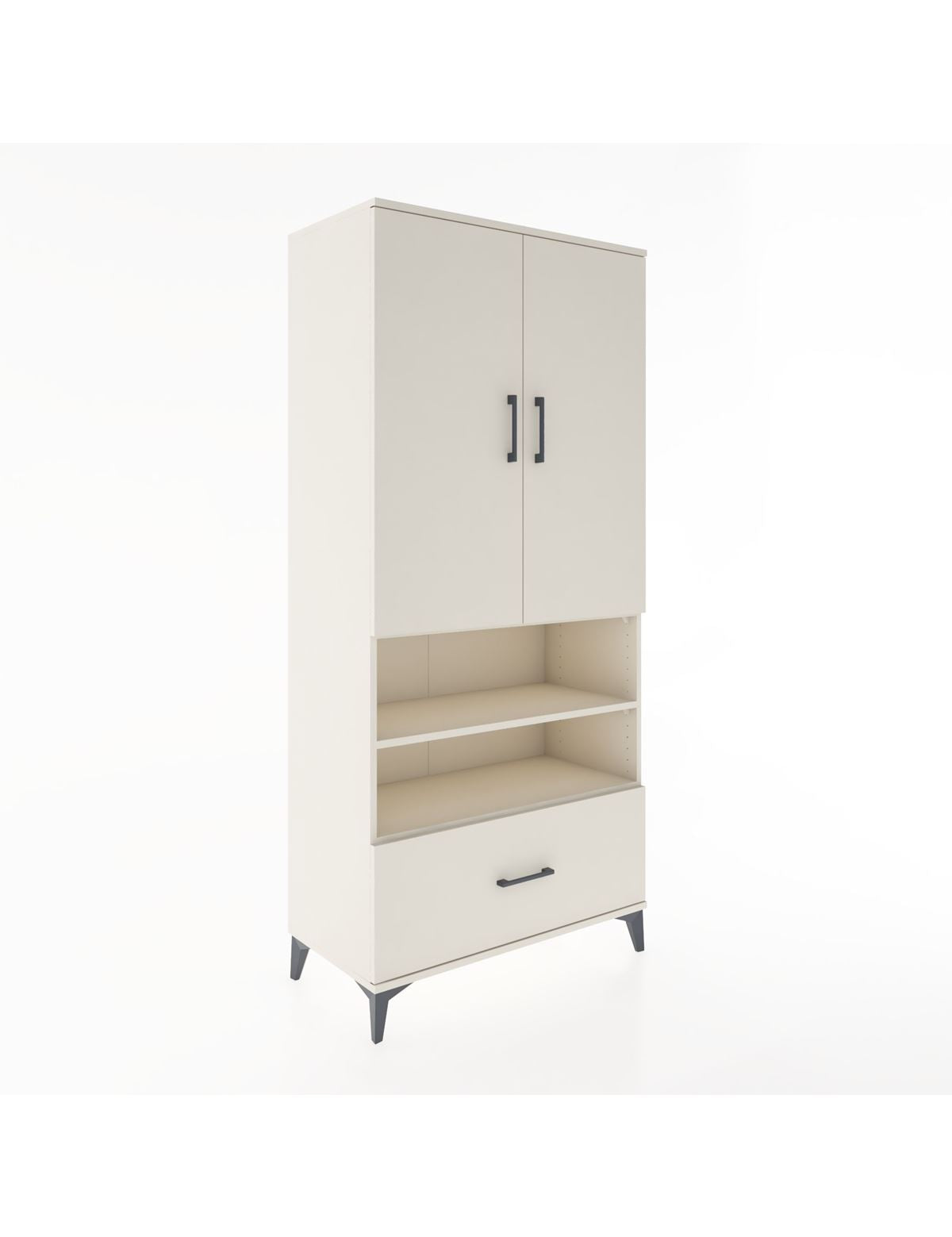 Hyperion Dolap 5 Raflı Tek Çekmeceli 2 Kapaklı 88x44x195 Aytaşı-Aytaşı