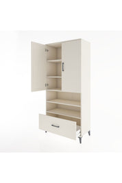 Hyperion Dolap 5 Raflı Tek Çekmeceli 2 Kapaklı 88x44x195 Aytaşı-Aytaşı