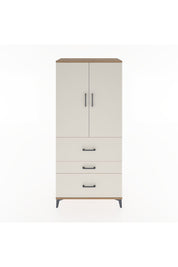 Hyperion Dolap Tek Raflı 3 Çekmeceli Tek Askılı 88x44x195 Çam-Aytaşı