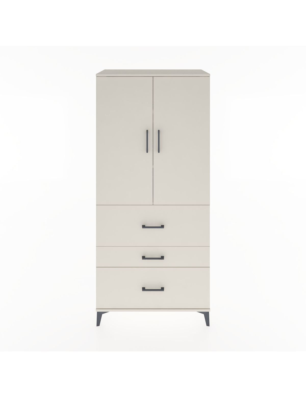 Hyperion Dolap 3 Raflı 3 Çekmeceli 2 Kapaklı 88x44x195 Aytaşı-Aytaşı