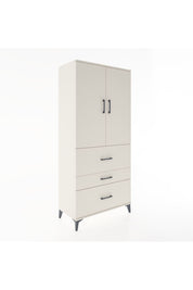 Hyperion Dolap 3 Raflı 3 Çekmeceli 2 Kapaklı 88x44x195 Aytaşı-Aytaşı