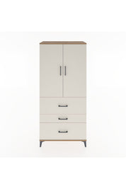 Hyperion Dolap 3 Raflı 3 Çekmeceli 2 Kapaklı 88x44x195 Çam-Aytaşı